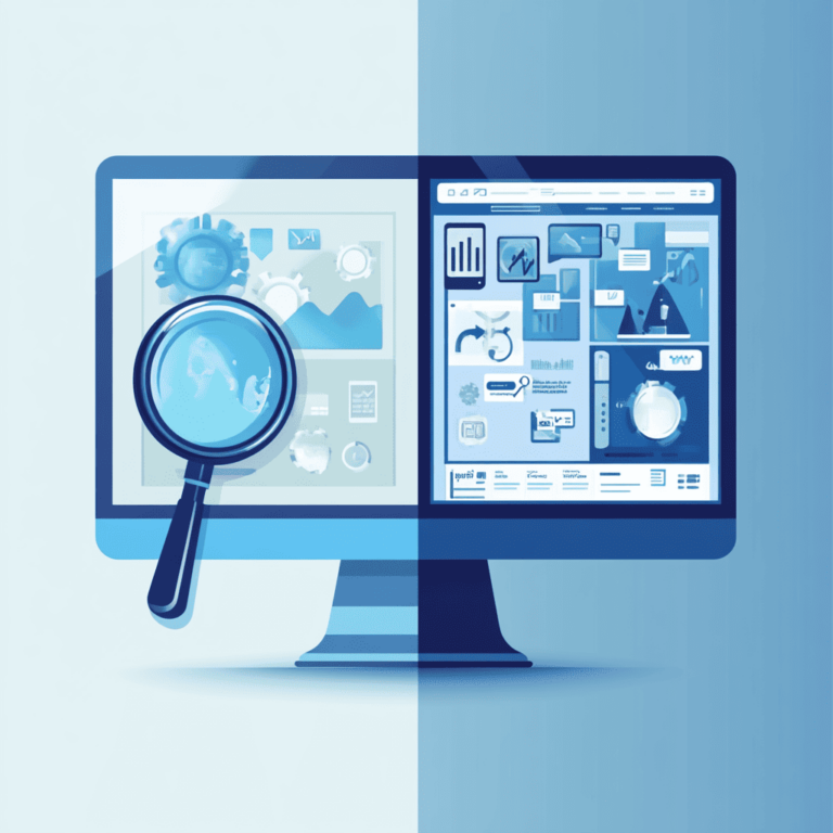 A visual representation of display ads vs search ads