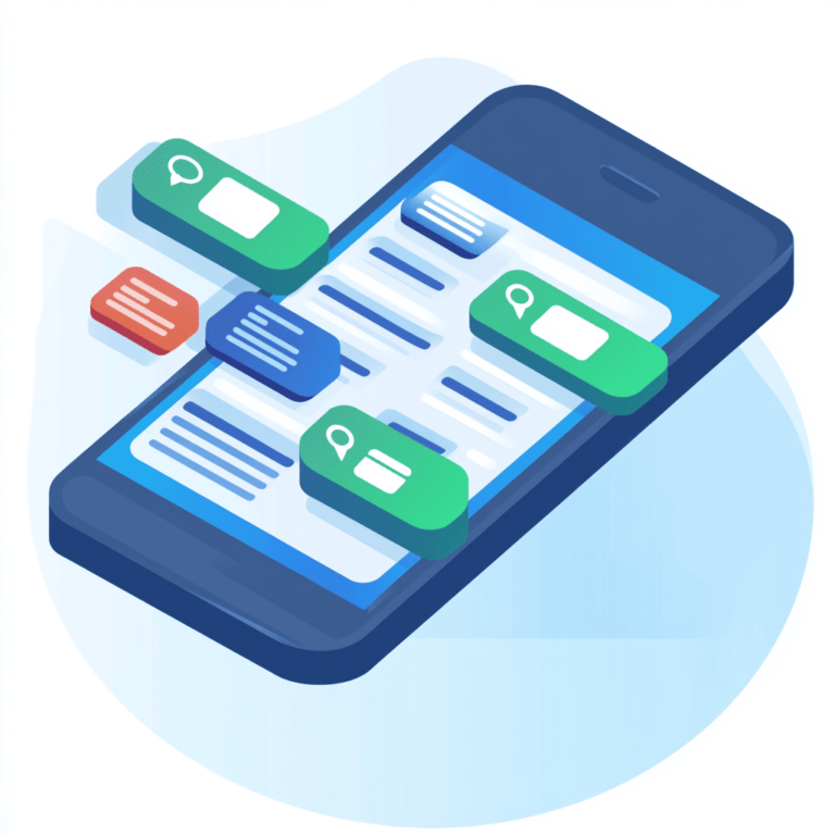Mobile phone several text messages