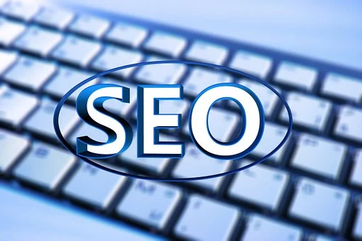 Image of a laptop saying SEO