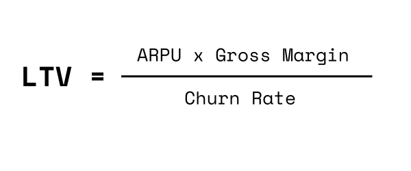 Customer lifetime value calculation example