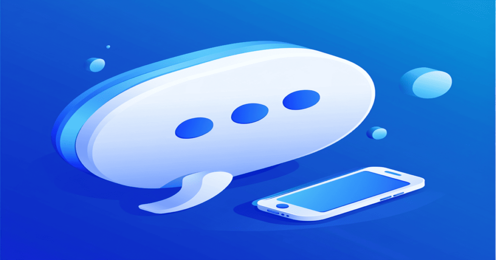 Large conversation bubble logo mobile