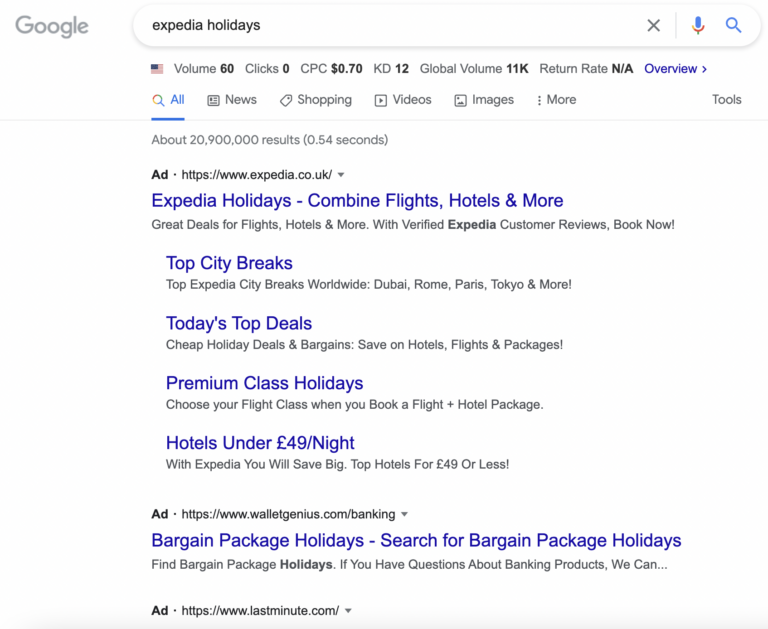 Make sure your ad copy and landing pages clearly communicate your USP. ad extensions.