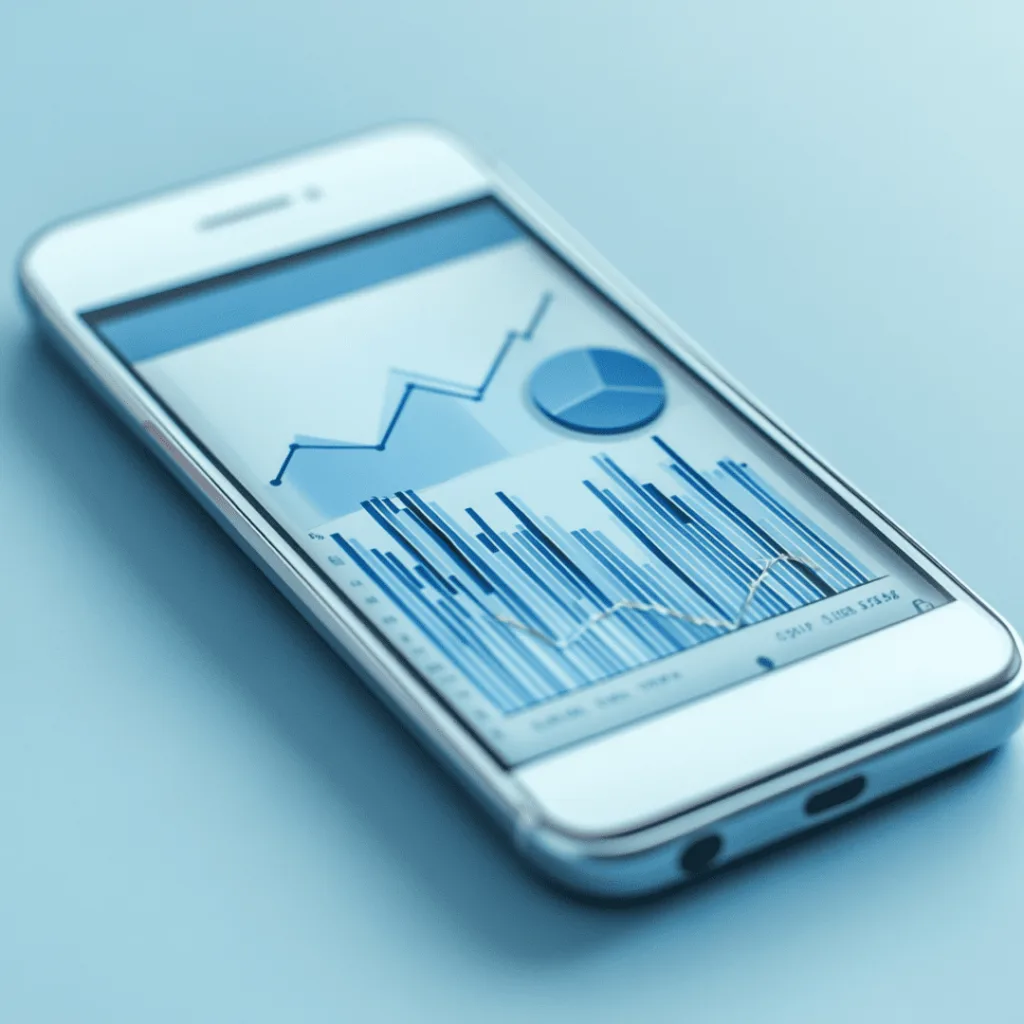 Mobile phone graph top